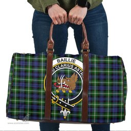 Scottish Baillie Modern Clan Tartan Travel Bag - Crest Classic Scottish Plaid Tartan Plaid