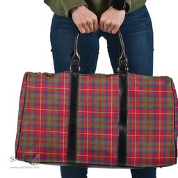 Scottish Shaw Red Modern Clan Tartan Travel Bag - Classic Scottish Plaid Tartan Plaid