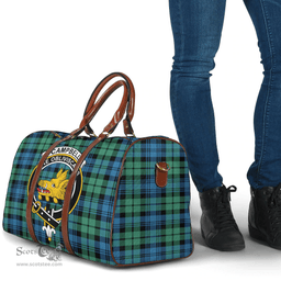 Scottish Campbell Ancient 01 Clan Tartan Travel Bag - Crest Classic Scottish Plaid Tartan Plaid
