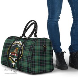 Scottish MacAulay Hunting Ancient Clan Tartan Travel Bag - Crest Classic Scottish Plaid Tartan Plaid