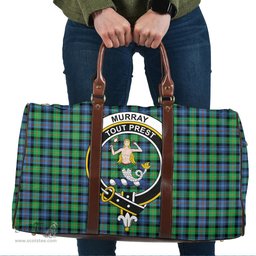 Scottish Murray of Atholl Ancient Clan Tartan Travel Bag - Crest Classic Scottish Plaid Tartan Plaid