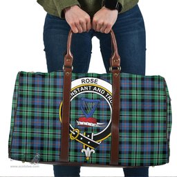 Scottish Rose Hunting Ancient Clan Tartan Travel Bag - Crest Classic Scottish Plaid Tartan Plaid