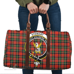 Scottish Stewart Royal Modern Clan Tartan Travel Bag - Crest Classic Scottish Plaid Tartan Plaid