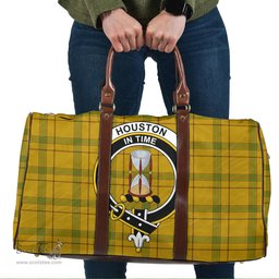 Scottish Houston Clan Tartan Travel Bag - Crest Classic Scottish Plaid Tartan Plaid