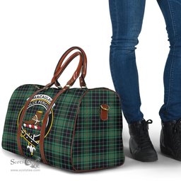 Scottish MacAulay Hunting Ancient Clan Tartan Travel Bag - Crest Classic Scottish Plaid Tartan Plaid