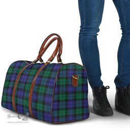 Scottish Blackwatch Modern Clan Tartan Travel Bag - Classic Scottish Plaid Tartan Plaid