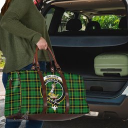 Scottish Wallace Hunting Green Clan Tartan Travel Bag - Crest Classic Scottish Plaid Tartan Plaid