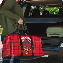 Scottish Rose Modern Clan Tartan Travel Bag - Crest Classic Scottish Plaid Tartan Plaid