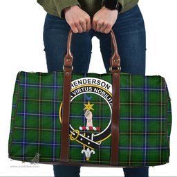 Scottish Henderson Modern Clan Tartan Travel Bag - Crest Classic Scottish Plaid Tartan Plaid