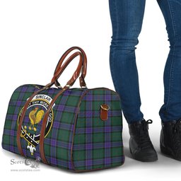 Scottish Sinclair Hunting Modern Clan Tartan Travel Bag - Crest Classic Scottish Plaid Tartan Plaid