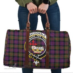 Scottish MacDonald Modern Clan Tartan Travel Bag - Crest Classic Scottish Plaid Tartan Plaid