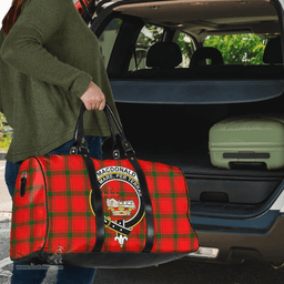 Scottish MacDonald of Sleat Clan Tartan Travel Bag - Crest Classic Scottish Plaid Tartan Plaid