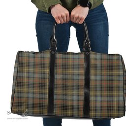 Scottish Stewart Hunting Weathered Clan Tartan Travel Bag - Classic Scottish Plaid Tartan Plaid