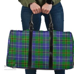 Scottish Turnbull Hunting Clan Tartan Travel Bag - Classic Scottish Plaid Tartan Plaid