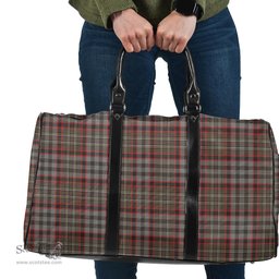 Scottish Nicolson Hunting Weathered Clan Tartan Travel Bag - Classic Scottish Plaid Tartan Plaid
