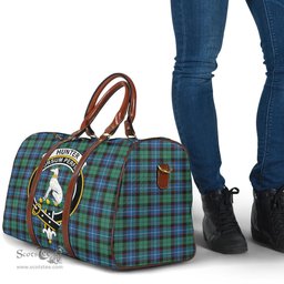 Scottish Hunter Ancient Clan Tartan Travel Bag - Crest Classic Scottish Plaid Tartan Plaid