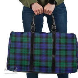 Scottish Blackwatch Modern Clan Tartan Travel Bag - Classic Scottish Plaid Tartan Plaid