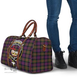 Scottish MacDonald Modern Clan Tartan Travel Bag - Crest Classic Scottish Plaid Tartan Plaid