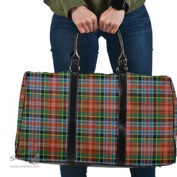 Scottish Caledonia Ancient Clan Tartan Travel Bag - Classic Scottish Plaid Tartan Plaid