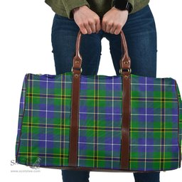 Scottish Turnbull Hunting Clan Tartan Travel Bag - Classic Scottish Plaid Tartan Plaid