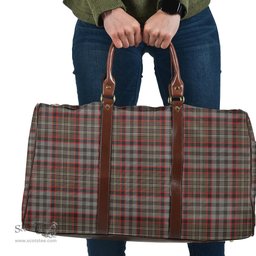 Scottish Nicolson Hunting Weathered Clan Tartan Travel Bag - Classic Scottish Plaid Tartan Plaid