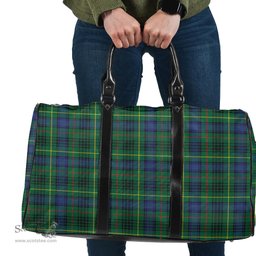 Scottish Stewart Hunting Modern Clan Tartan Travel Bag - Classic Scottish Plaid Tartan Plaid