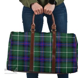 Scottish MacDonald of the Isles Hunting Modern Clan Tartan Travel Bag - Classic Scottish Plaid Tartan Plaid