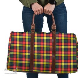 Scottish Buchanan Modern Clan Tartan Travel Bag - Classic Scottish Plaid Tartan Plaid