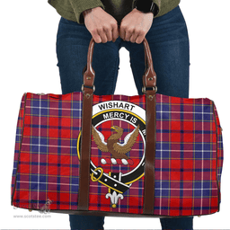 Scottish Wishart Dress Clan Tartan Travel Bag - Crest Classic Scottish Plaid Tartan Plaid