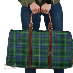 Scottish Stewart Hunting Modern Clan Tartan Travel Bag - Classic Scottish Plaid Tartan Plaid