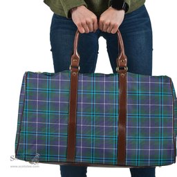 Scottish Douglas Modern Clan Tartan Travel Bag - Classic Scottish Plaid Tartan Plaid