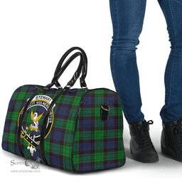 Scottish Stewart Old Modern Clan Tartan Travel Bag - Crest Classic Scottish Plaid Tartan Plaid