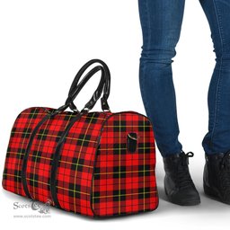 Scottish Wallace Hunting Red Clan Tartan Travel Bag - Classic Scottish Plaid Tartan Plaid