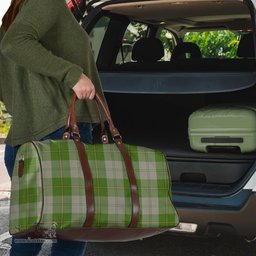 Scottish Cunningham Dress Green Dancers Clan Tartan Travel Bag - Classic Scottish Plaid Tartan Plaid