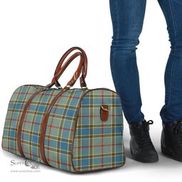 Scottish Balfour Blue Clan Tartan Travel Bag - Classic Scottish Plaid Tartan Plaid