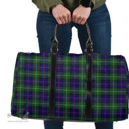 Scottish MacThomas Modern Clan Tartan Travel Bag - Classic Scottish Plaid Tartan Plaid