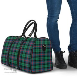 Scottish Urquhart Broad Red Ancient Clan Tartan Travel Bag - Classic Scottish Plaid Tartan Plaid