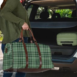 Scottish MacDonald Lord of the Isles Hunting Clan Tartan Travel Bag - Classic Scottish Plaid Tartan Plaid