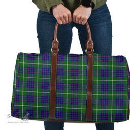Scottish MacIntyre Hunting Modern Clan Tartan Travel Bag - Classic Scottish Plaid Tartan Plaid