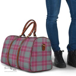 Scottish Crawford Ancient Clan Tartan Travel Bag - Classic Scottish Plaid Tartan Plaid