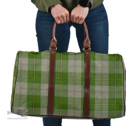 Scottish Cunningham Dress Green Dancers Clan Tartan Travel Bag - Classic Scottish Plaid Tartan Plaid