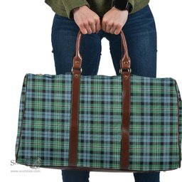 Scottish Melville Clan Tartan Travel Bag - Classic Scottish Plaid Tartan Plaid