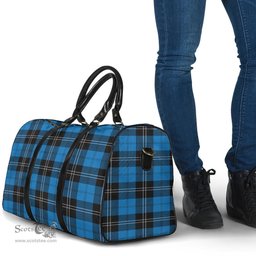 Scottish Ramsay Blue Ancient Clan Tartan Travel Bag - Classic Scottish Plaid Tartan Plaid