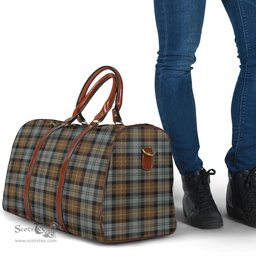 Scottish Gordon Weathered Clan Tartan Travel Bag - Classic Scottish Plaid Tartan Plaid