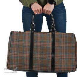 Scottish Kennedy Weathered Clan Tartan Travel Bag - Classic Scottish Plaid Tartan Plaid