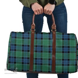 Scottish Graham of Menteith Ancient Clan Tartan Travel Bag - Classic Scottish Plaid Tartan Plaid