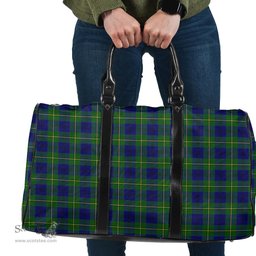 Scottish Johnston Modern Clan Tartan Travel Bag - Classic Scottish Plaid Tartan Plaid