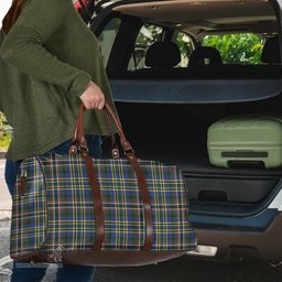 Scottish SCOTT GREEN MODERN Clan Tartan Travel Bag - Classic Scottish Plaid Tartan Plaid