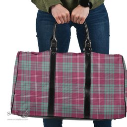 Scottish Crawford Ancient Clan Tartan Travel Bag - Classic Scottish Plaid Tartan Plaid