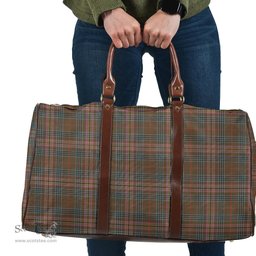 Scottish Kennedy Weathered Clan Tartan Travel Bag - Classic Scottish Plaid Tartan Plaid